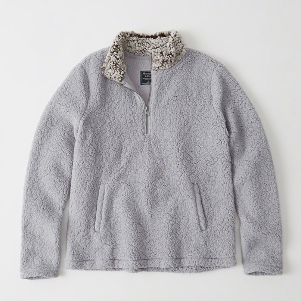 Abercrombie & Fitch Sherpa Half Zip